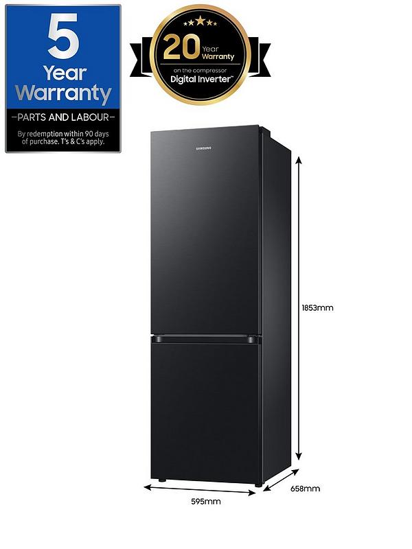 Samsung RB7300T RB34C600EBN/EU 4 Series Frost-Free Classic Fridge Freezer with All Around Cooling - E Rated - Black - Image 7